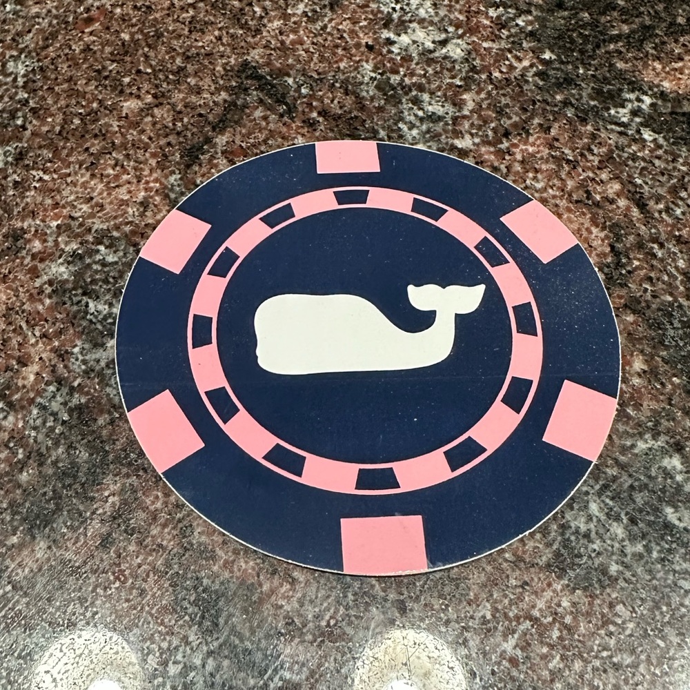 Vineyard Vines limited edition poker chip sticker